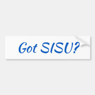 SISU Finlandais Sticker (Blanc ; Rectangle)
