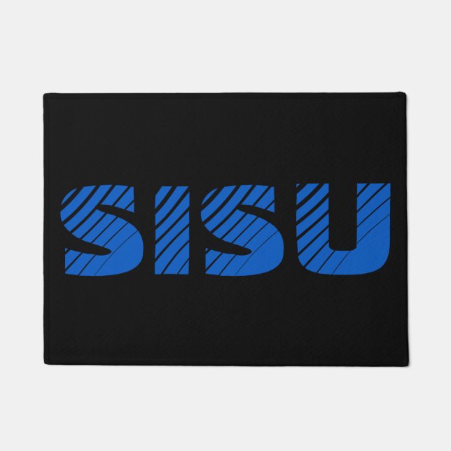 SISU Finnish Doormat (Black) (Front)