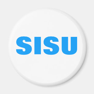 SISU Finnish Pride Button Magnet