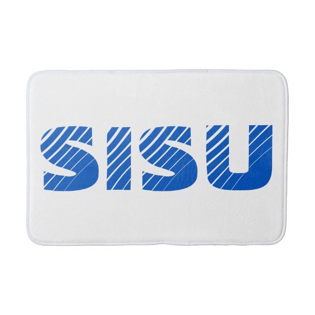 SISU Finnish Sauna Bath Mat (White) (Front)