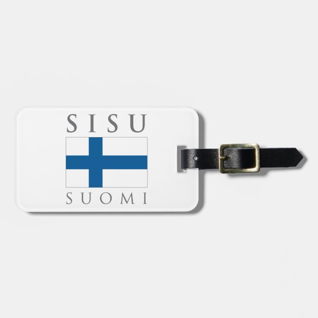 Sisu Suomi Luggage Tag (Front Horizontal)