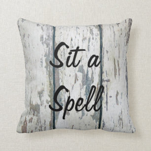 Sit A Spell Throw Pillow