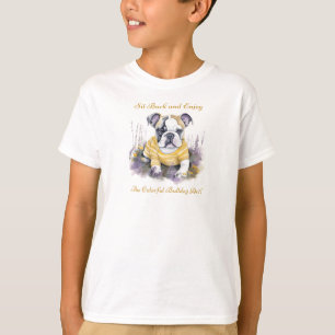 Sit back and enjoy the colorful bulldog art! T-Shirt