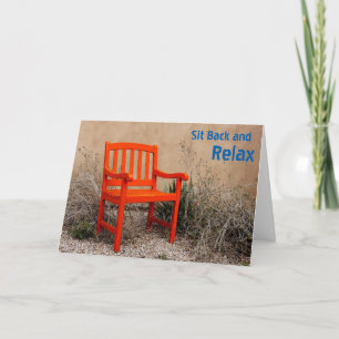 "Sit Back and Relax" Customizable Card