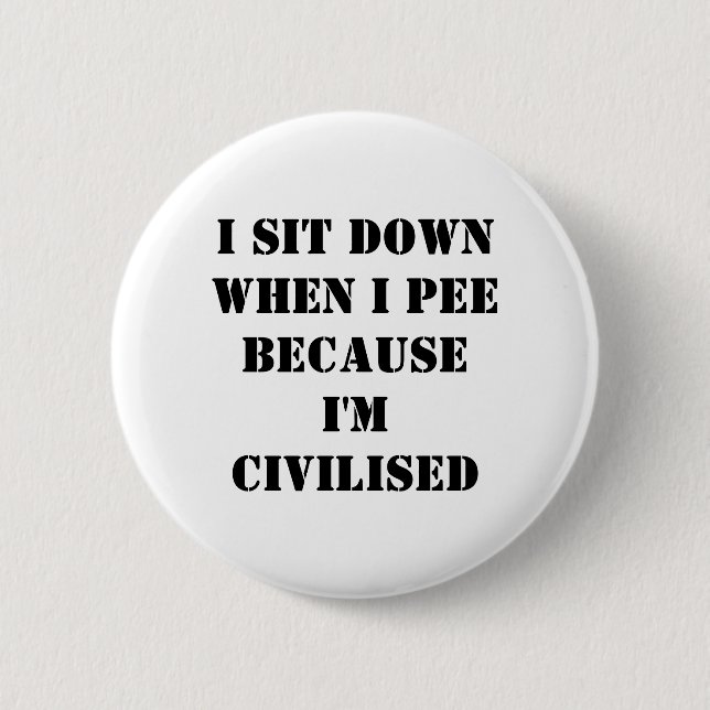Sit down 2 inch round button (Front)