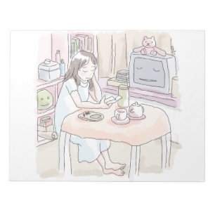 sit down at notepad