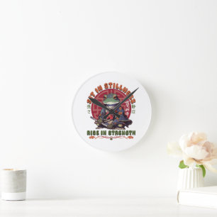 Sit in Stillness  Round Clock
