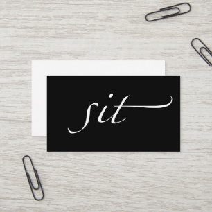 Sit: Pet Sitter, Baby Sitter Business Card