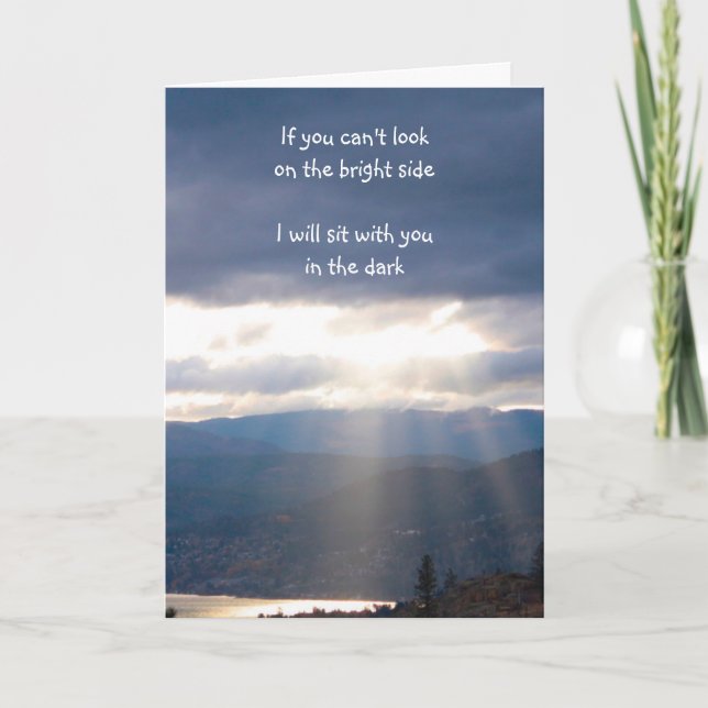 Sit with You in the Dark Encouraging Card (Front)
