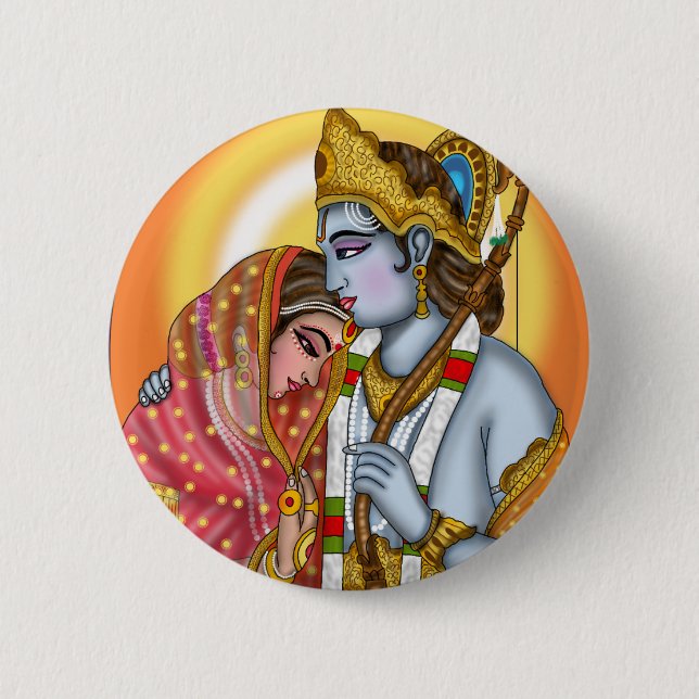 Sita Ram Button (Front)