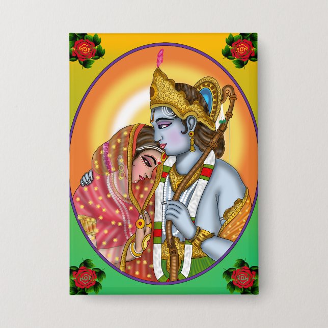 Sita Ram Button (Front)
