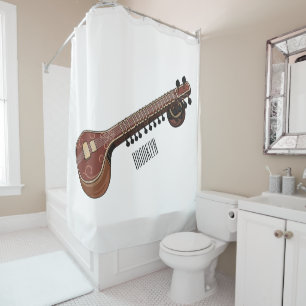 Sitar cartoon illustration