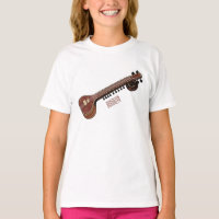 Sitar cartoon illustration