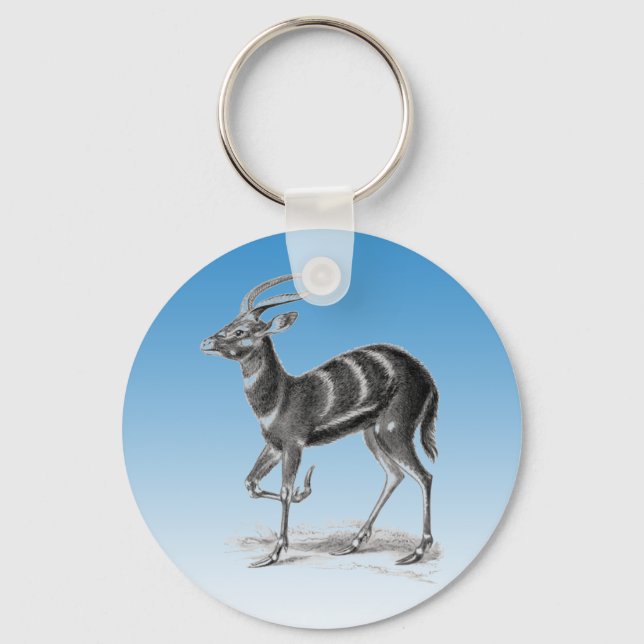 Sitatunga or Marshbuck Keychain (Front)