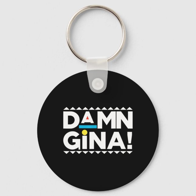 Sitcom Urban 90s Martin Afro TV Show  Keychain (Front)