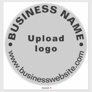 Site d'affaires sur Gris Grand Sticker de Vinyl Ro