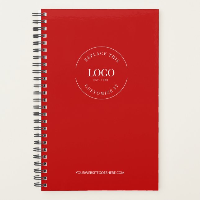 Site du logo personnalisé moderne de marque rouge (Devant)