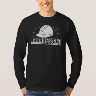 Site manager builder builder construction building T-Shirt