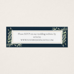 Site Mariage de Deep Sea Blue Green Carte RSVP