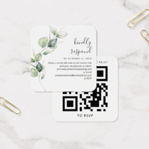 Site Mariage Eucalyptus Green Code QR RSVP