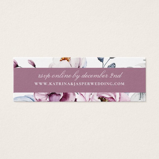 Site Mariage Floral Mauve Garden RSVP (Devant)
