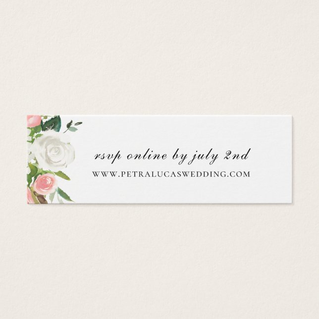 Site Mariage Floral rose et blanc RSVP (Devant)