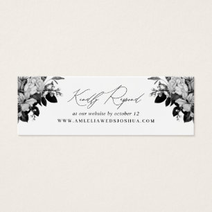 Site Mariage industriel Chic Floral RSVP White