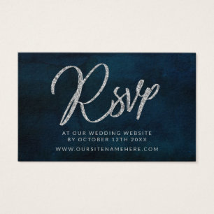 Site Web de la Marine Luster Blue Mariage RSVP Ins