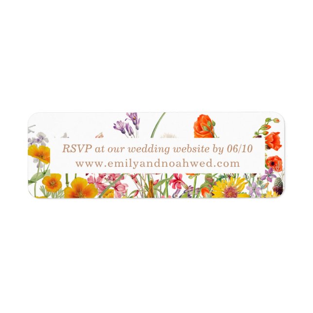 Site Web du Mariage campagnard de fleurs sauvages  (Devant)