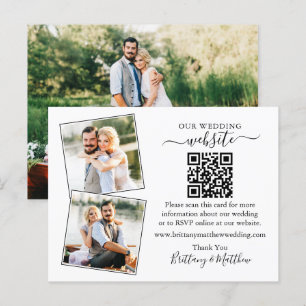 Site Web minimaliste mariage 3 Carte de boîtier ph