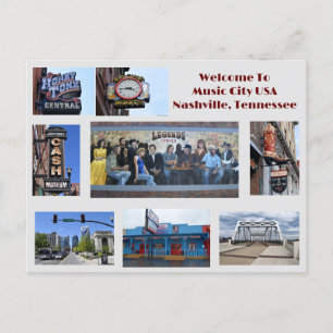 Sites à voir à Nashville, Tennessee carte postale