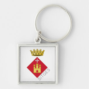 Sitges coat of arms, Catalunya (ESP) Keychain