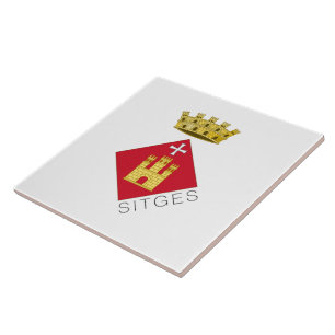 Sitges coat of arms, Catalunya (ESP) Tile