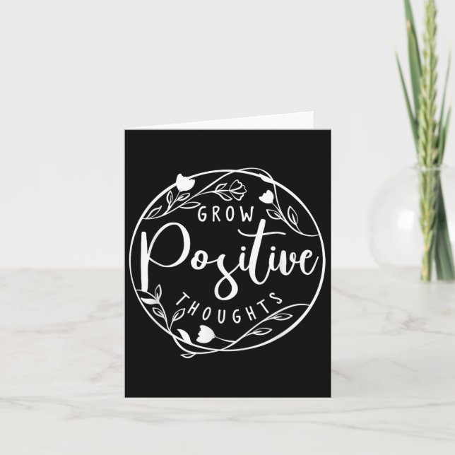 Sitive Affirmation And Sritual Or Grow Sitive Thou Card (Front)
