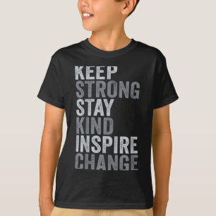 Sitive Message Keep Strong Stay Kind Vintage Motiv T-Shirt