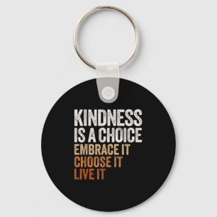 Sitive Message Retro Kindness Vintage Motivational Keychain