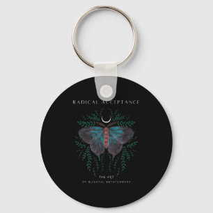 Sitive Retro Butterfly Moon Tee _ Graphic Growth M Keychain