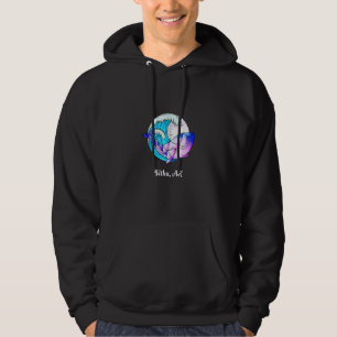 Sitka Ak Japanese Paint Geometric Orca Killer Whal Hoodie