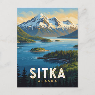 Sitka Alaska Coastal Wilderness Travel Postcard