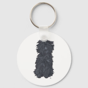 Sitting Affenpinscher Keychain