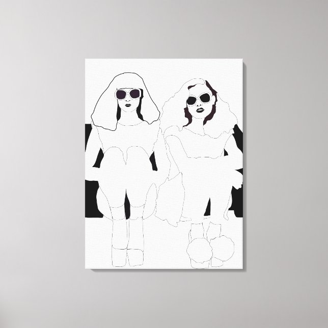 'Sitting Around' Canvas (Front)