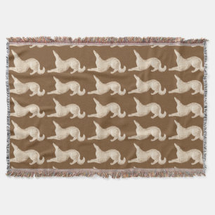 Sitting Borzoi Throw Blanket