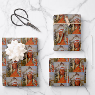 Sitting Bull by Henry Farny 1899 Lakota Leader Wrapping Paper Sheet