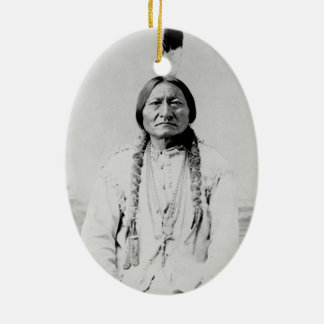 Sitting Bull Ceramic Ornament