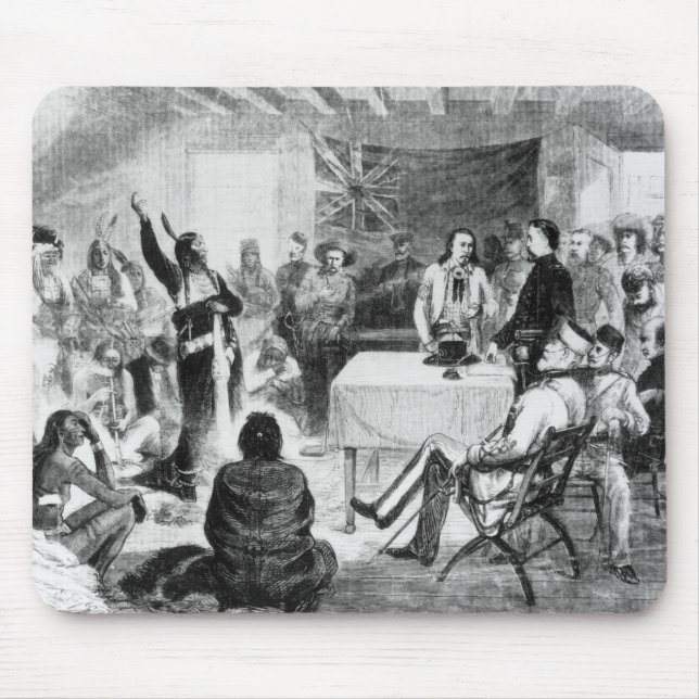 Sitting Bull Council, 1877 Mouse Pad (Front)