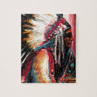 Sitting Bull in Colour Jigsaw Puzzle