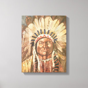 Sitting Bull Indian Chief Canvas Print