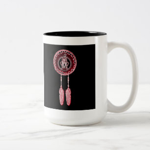'Sitting Bull Maroon' Two-Tone Coffee Mug