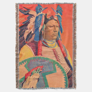  Sitting Bull Throw Blanket