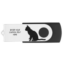 Sitting Cat Flash Drive